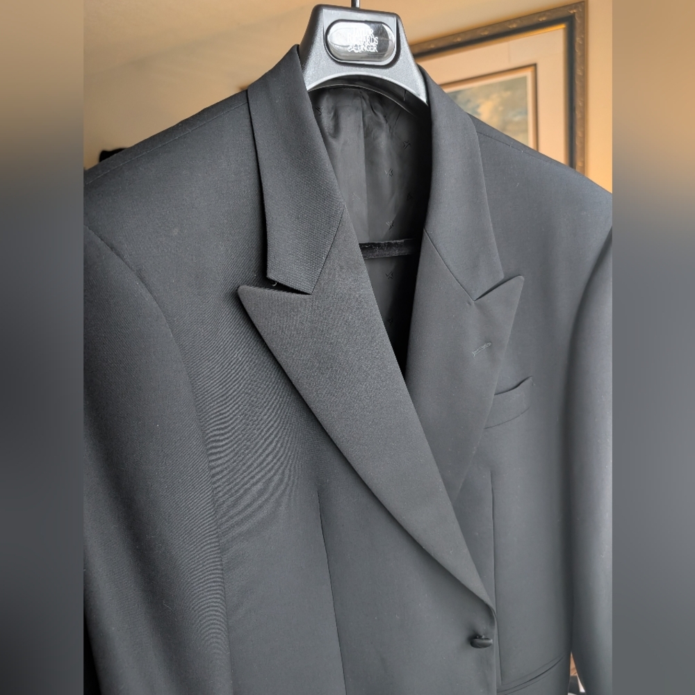Lubiam Wool Made In Italy Black Full Tuxedo - Picture 3 of 16